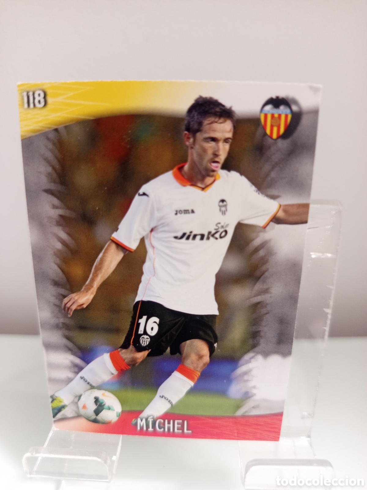 Cromos de F&uacute;tbol: ❇️ CROMO CARD ⚽ MICHEL VALENCIA 118 FICHAS LIGA QUIZ GAME 2014 13 14 2013 2014 MUNDICROMO ❇️