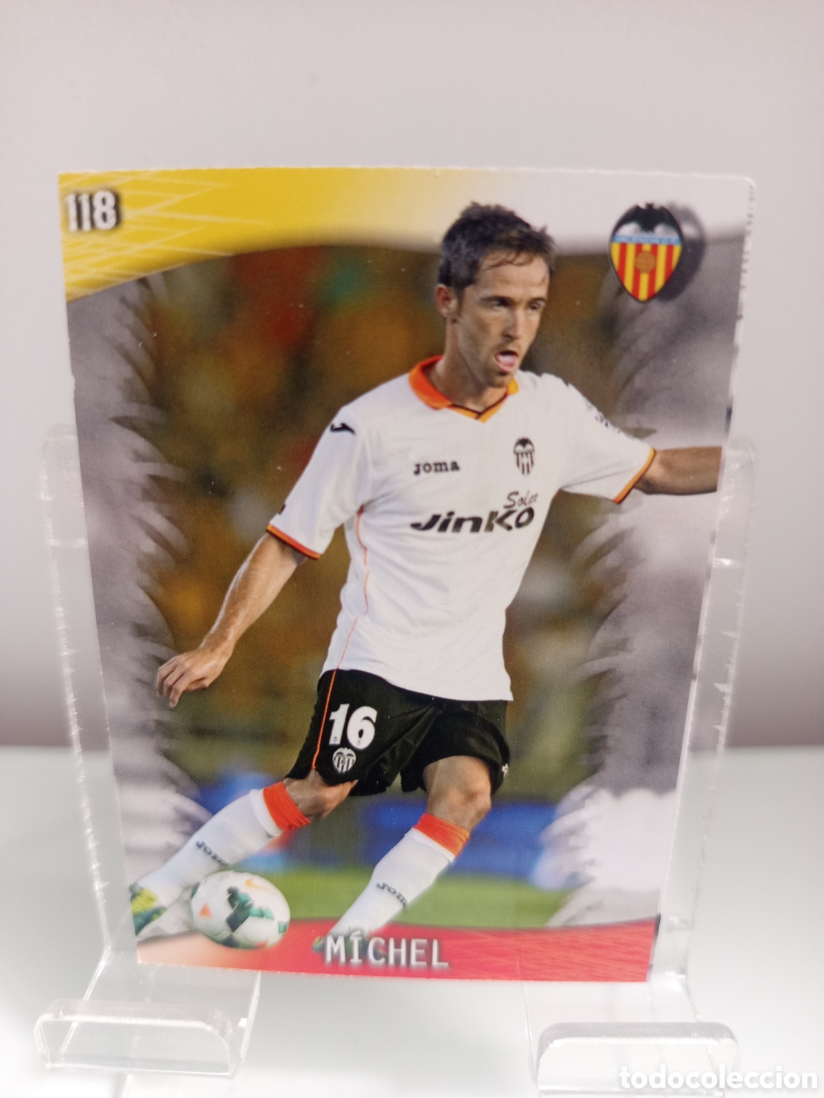 Cromos de F&uacute;tbol: ❇️ CROMO CARD ⚽ MICHEL VALENCIA 118 FICHAS LIGA QUIZ GAME 2014 13 14 2013 2014 MUNDICROMO ❇️