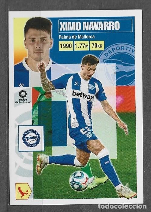 Cromos de F&uacute;tbol: Liga Este 20/21 - Ximo Navarro - N&ordm; 4 - D. Alav&eacute;s