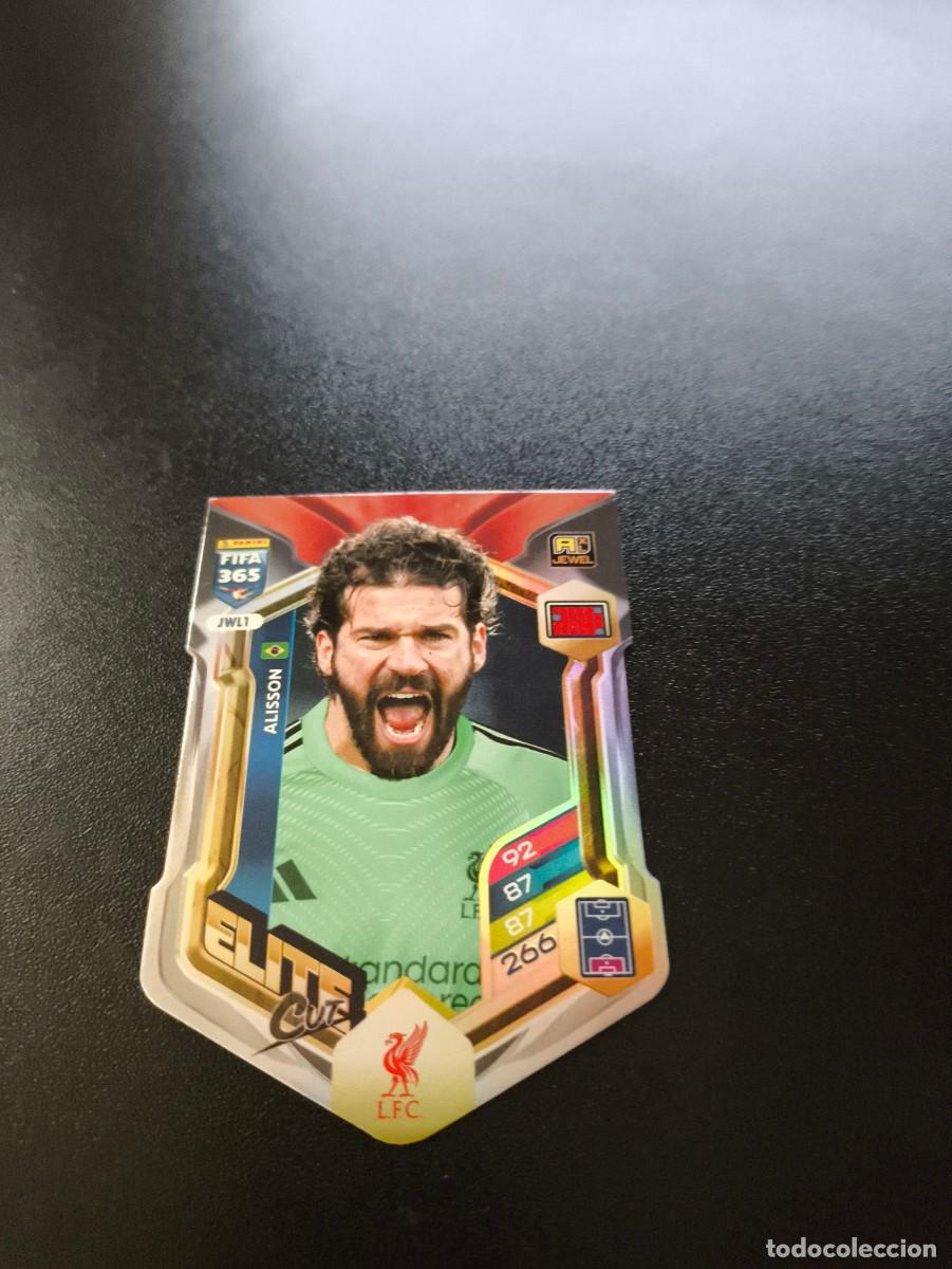 Cromos de F&uacute;tbol: JWL1 ALISSON LIVERPOOL JEWEL ELITE CUT PANINI ADRENALYN FIFA 365 2025 2026 NO LIGA ESTE