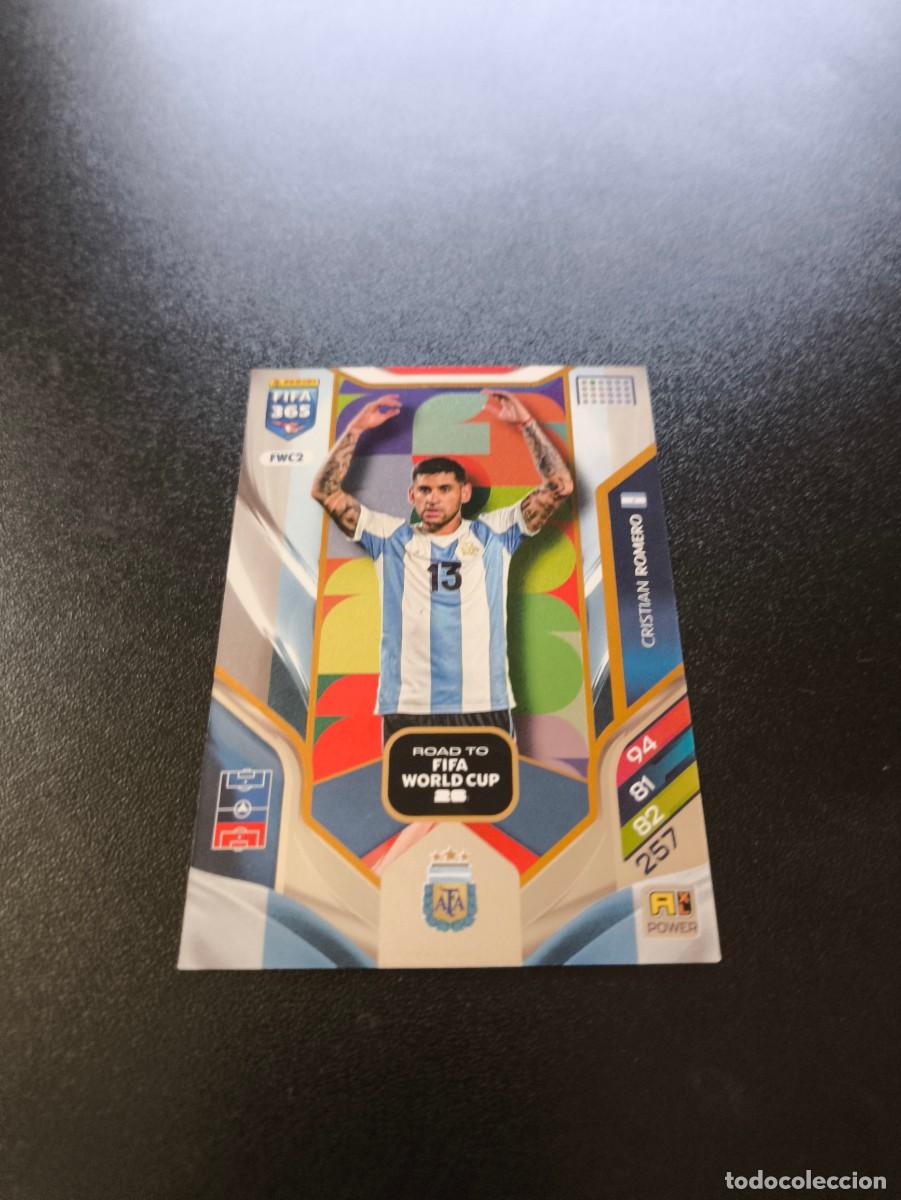 Cromos de F&uacute;tbol: FWC2 Cristian Romero ARGENTINA ROAD TO WORLD CUP PANINI ADRENALYN FIFA 365 2025 2026 NO LIGA ESTE