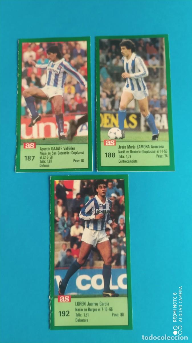 Cromos de F&uacute;tbol: REAL SOCIEDAD 187 GAJATE ASES DE LIGA 1988 1989 -88 89 SIN PEGAR -N2