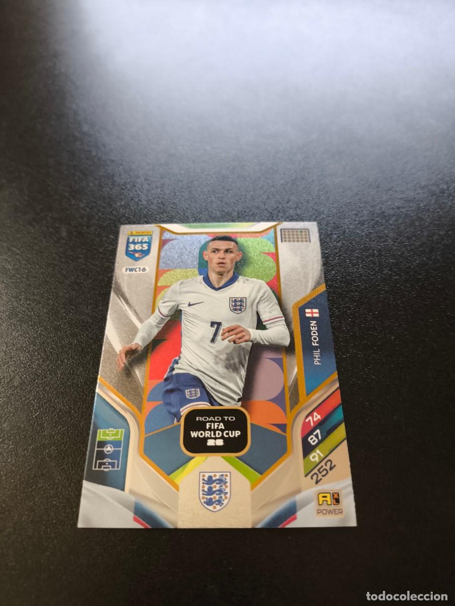 Cromos de F&uacute;tbol: FWC16 Phil Foden INGLATERRA ROAD TO WORLD CUP PANINI ADRENALYN FIFA 365 2025 2026 NO LIGA ESTE