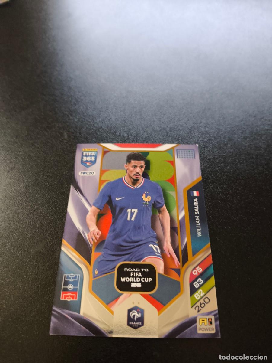 Cromos de F&uacute;tbol: FWC20 William Saliba FRANCIA ROAD TO WORLD CUP PANINI ADRENALYN FIFA 365 2025 2026 NO LIGA ESTE