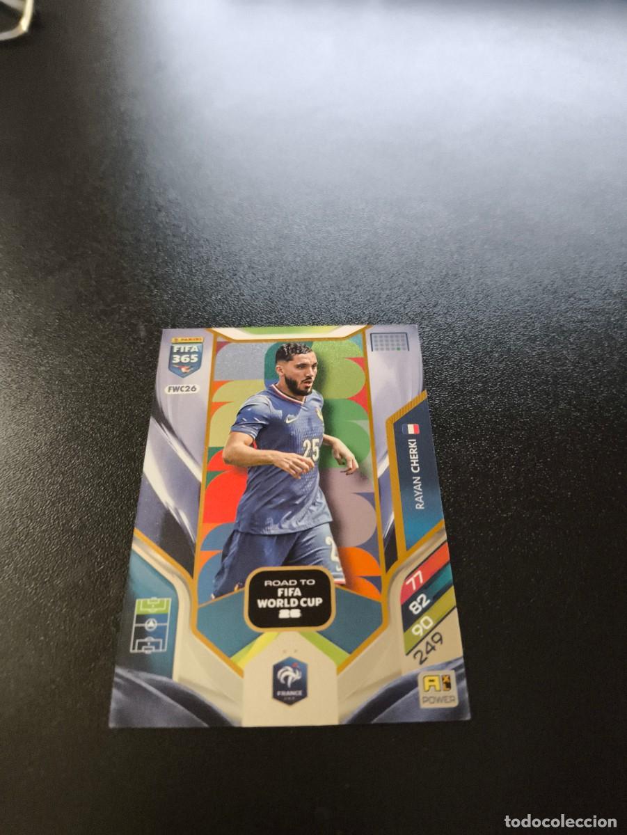 Cromos de F&uacute;tbol: FWC26 Rayan Cherki FRANCIA ROAD TO WORLD CUP PANINI ADRENALYN FIFA 365 2025 2026 NO LIGA ESTE