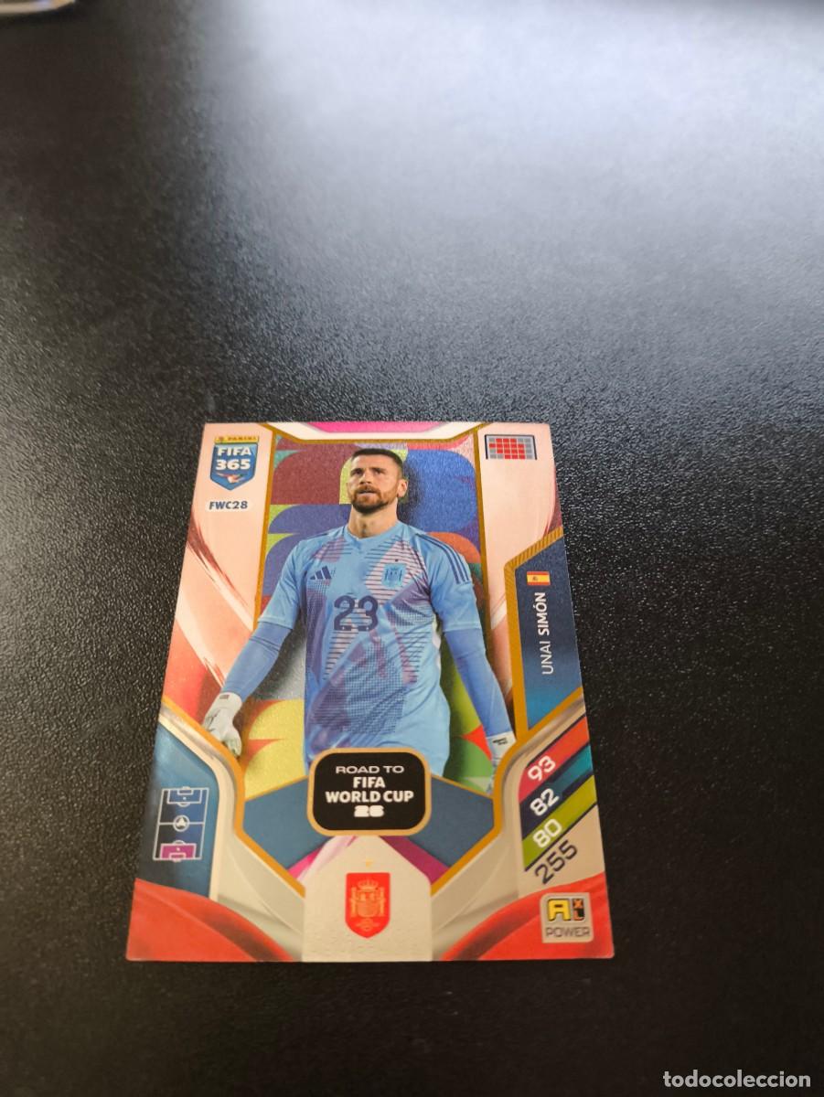 Cromos de F&uacute;tbol: FWC28 Unai Sim&oacute;n ESPA&Ntilde;A BILBAO ROAD TO WORLD CUP PANINI ADRENALYN FIFA 365 2025 2026 NO LIGA ESTE