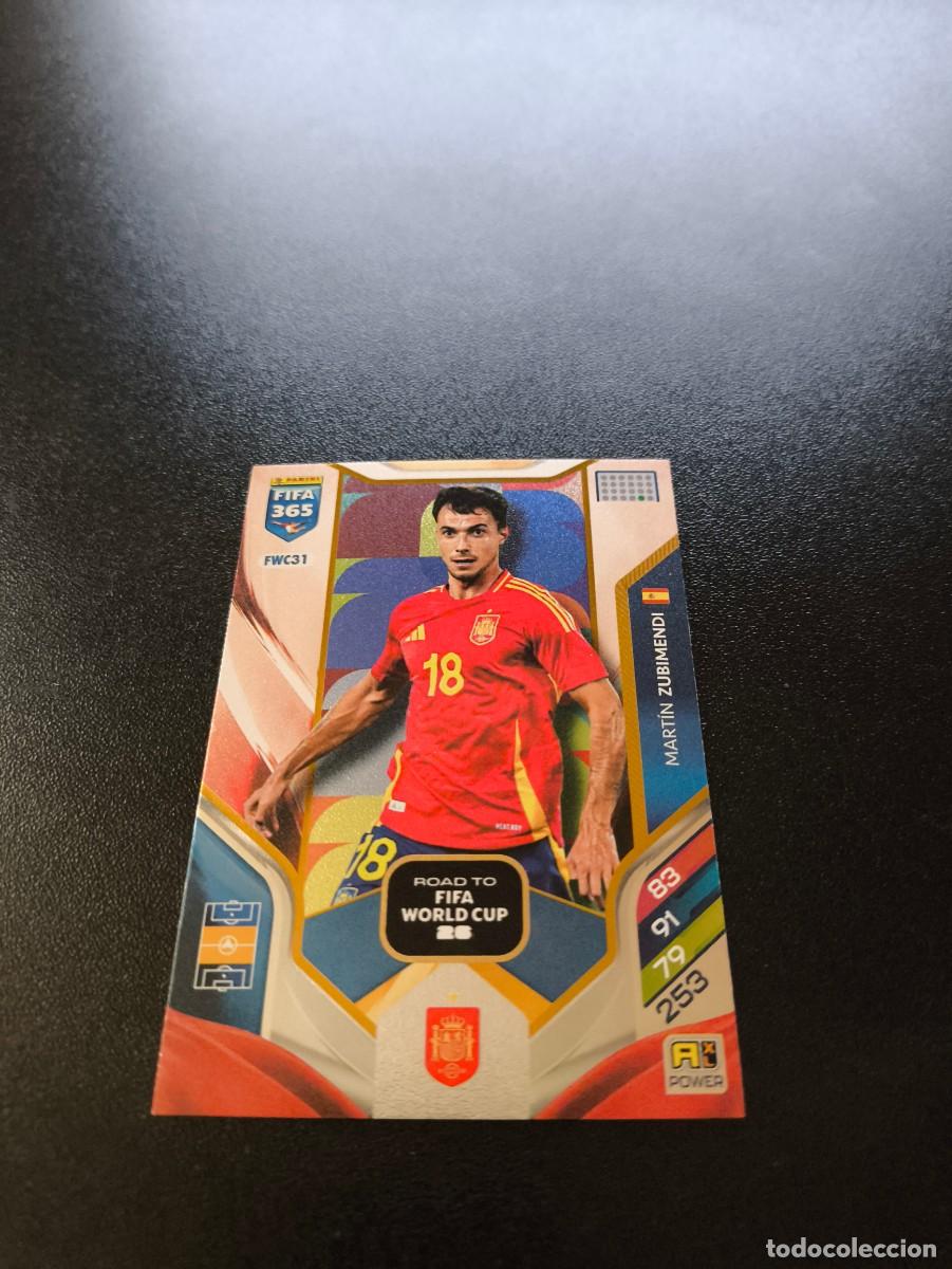 Cromos de F&uacute;tbol: FWC31 Mart&iacute;n Zubimendi ARSEN ESPA&Ntilde;A ROAD WORLD CUP PANINI ADRENALYN FIFA 365 2025 2026 NO LIGA ESTE