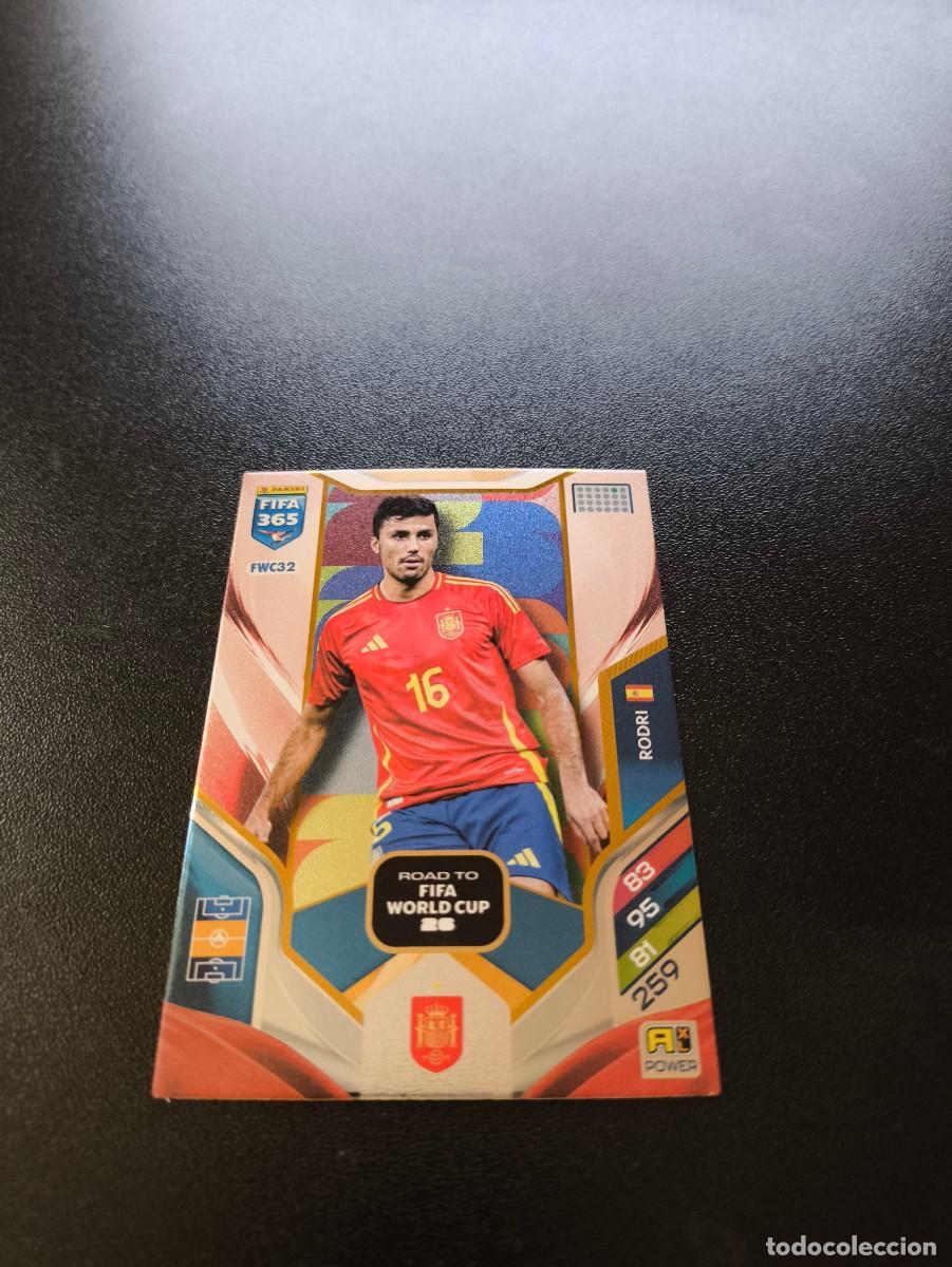 Cromos de F&uacute;tbol: FWC32 Rodri MANCHESTER CITY ESPA&Ntilde;A ROAD WORLD CUP PANINI ADRENALYN FIFA 365 2025 2026 NO LIGA ESTE