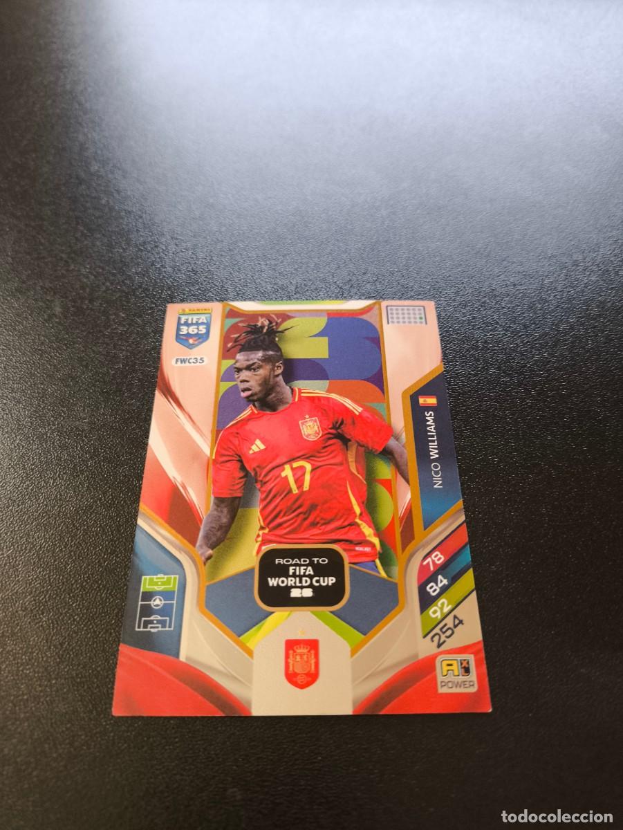 Figurine di Calcio: FWC35 Nico Williams BILBAO ESPA&Ntilde;A ROAD TO WORLD CUP PANINI ADRENALYN FIFA 365 2025 2026 NO LIGA ESTE