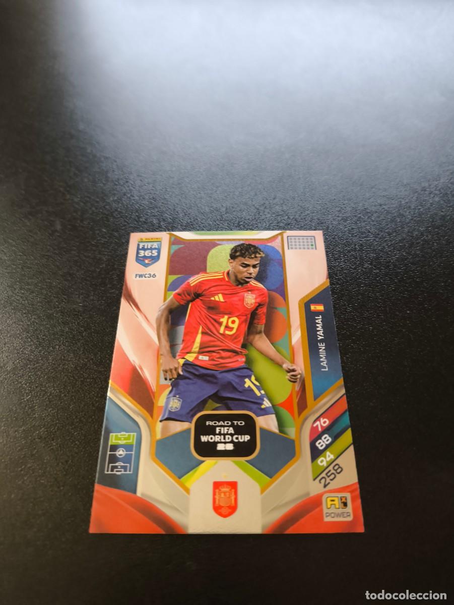 Figurine di Calcio: FWC36 Lamine Yamal BARCELONA ESPA&Ntilde;A ROAD TWORLD CUP PANINI ADRENALYN FIFA 365 2025 2026 NO LIGA ESTE
