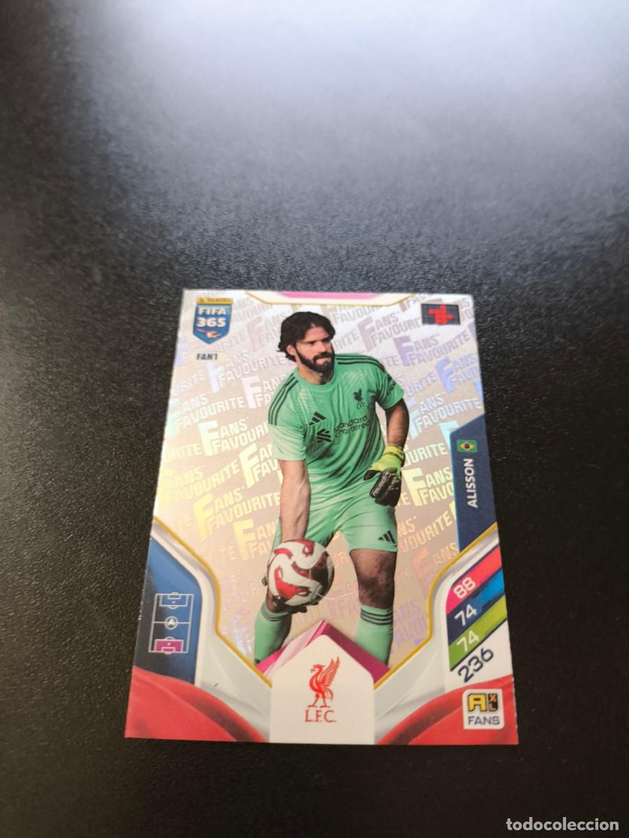 Cromos de F&uacute;tbol: FAN1 ALISSON PLATA LIVERPOOL FANS FAVOURITE PANINI ADRENALYN FIFA 365 2025 2026 NO LIGA ESTE