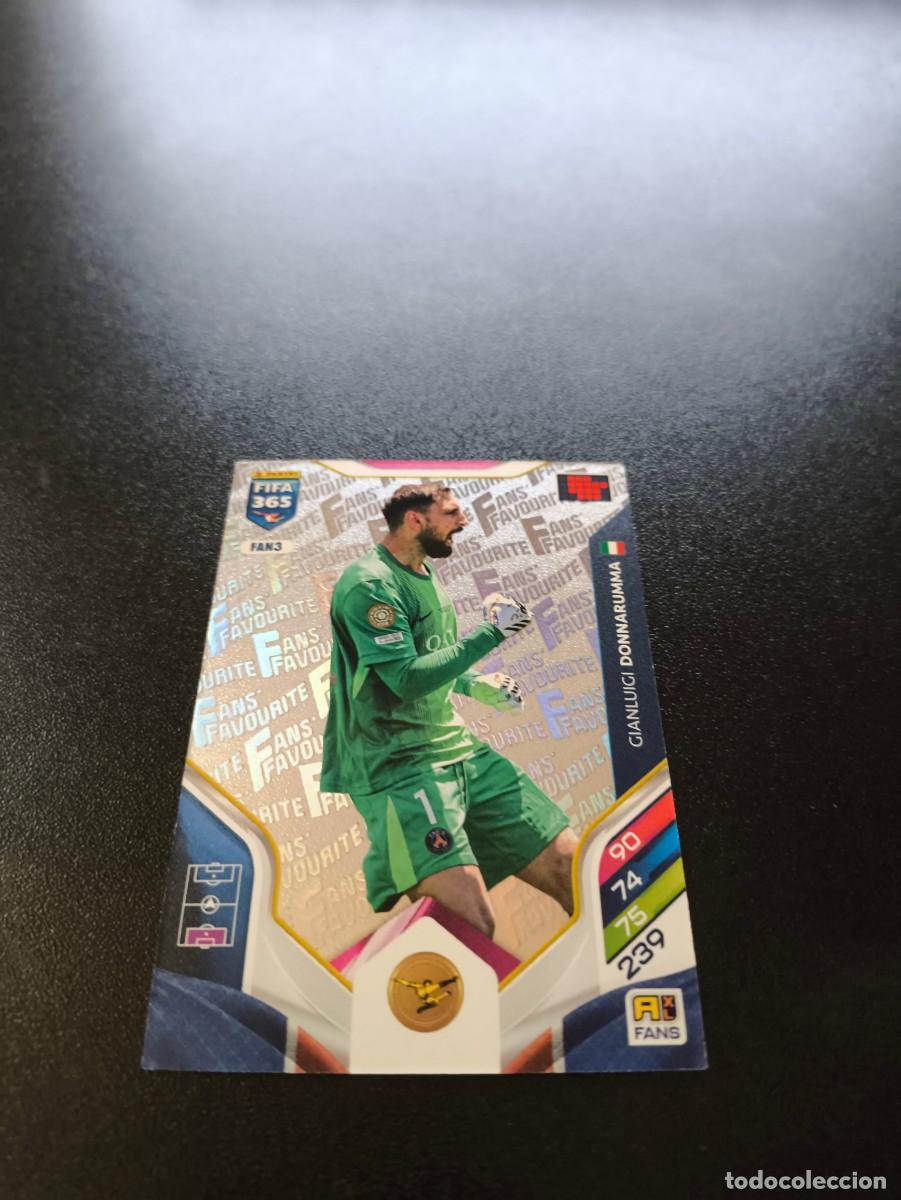 Cromos de F&uacute;tbol: FAN3 Gianluigi Donnarumma PLATA PSG FANS FAVOURITE PANINI ADRENALYN FIFA 365 2025 2026 NO LIGA ESTE