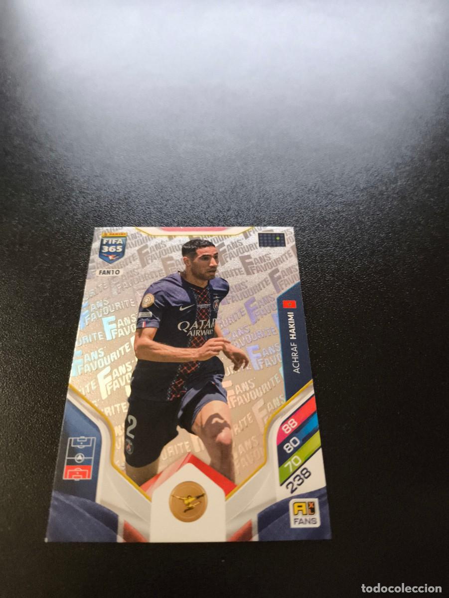 Cromos de F&uacute;tbol: FAN10 Achraf Hakimi PSG PARIS PLATA FANS FAVOURITE PANINI ADRENALYN FIFA 365 2025 2026 NO LIGA