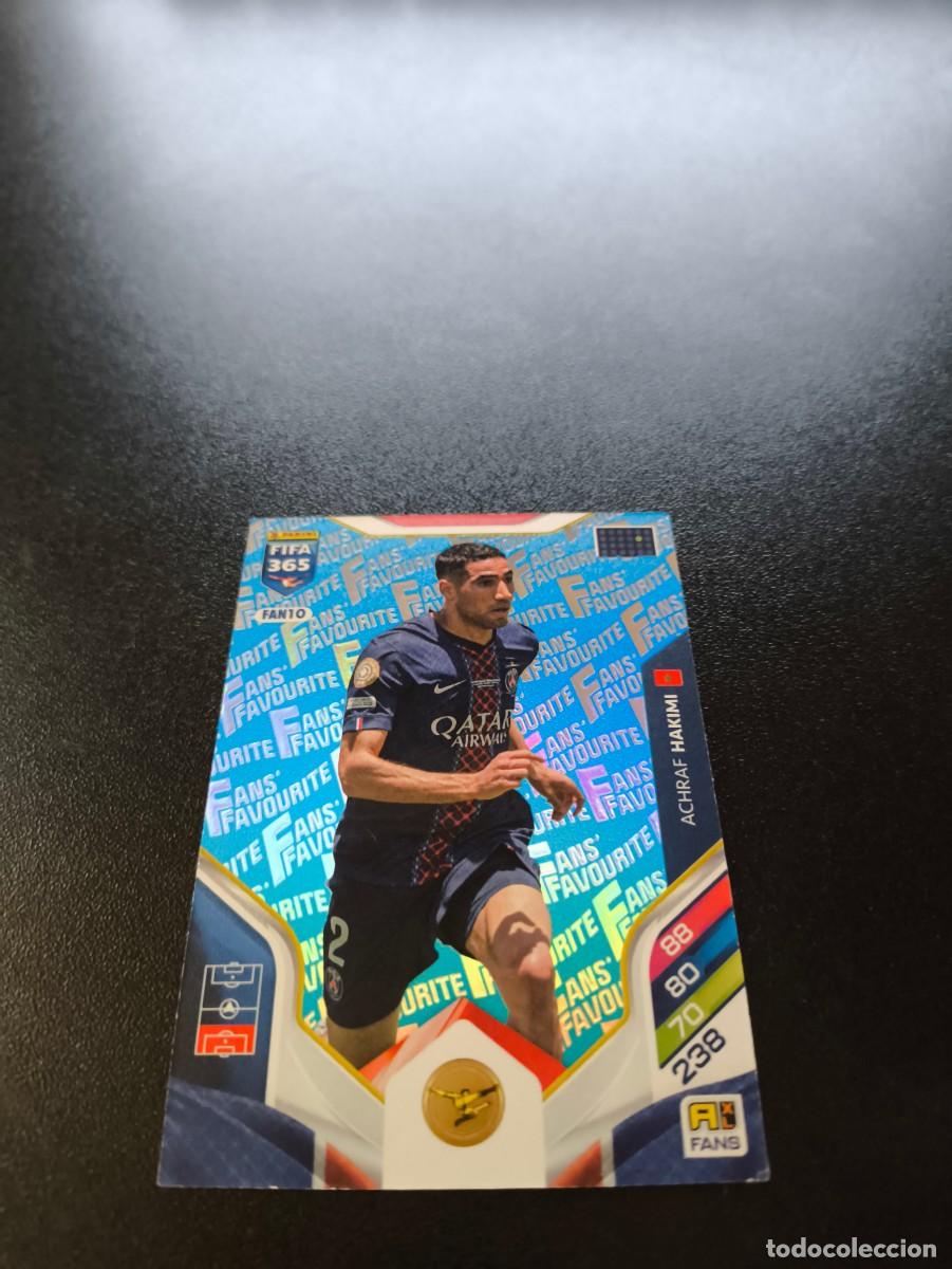 Cromos de F&uacute;tbol: FAN10 Achraf Hakimi PSG PARIS BLUE AZUL FANS FAVOURITE PANINI ADRENALYN FIFA 365 2025 2026 NO LIGA