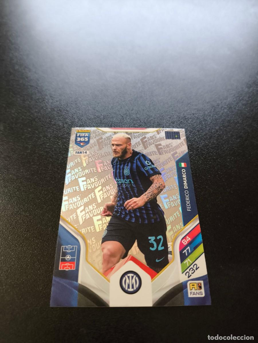 Cromos de F&uacute;tbol: FAN14 Federico Dimarco PLATA INTER MILAN FANS FAVOURITE PANINI ADRENALYN FIFA 365 2025 2026 NO LIGA