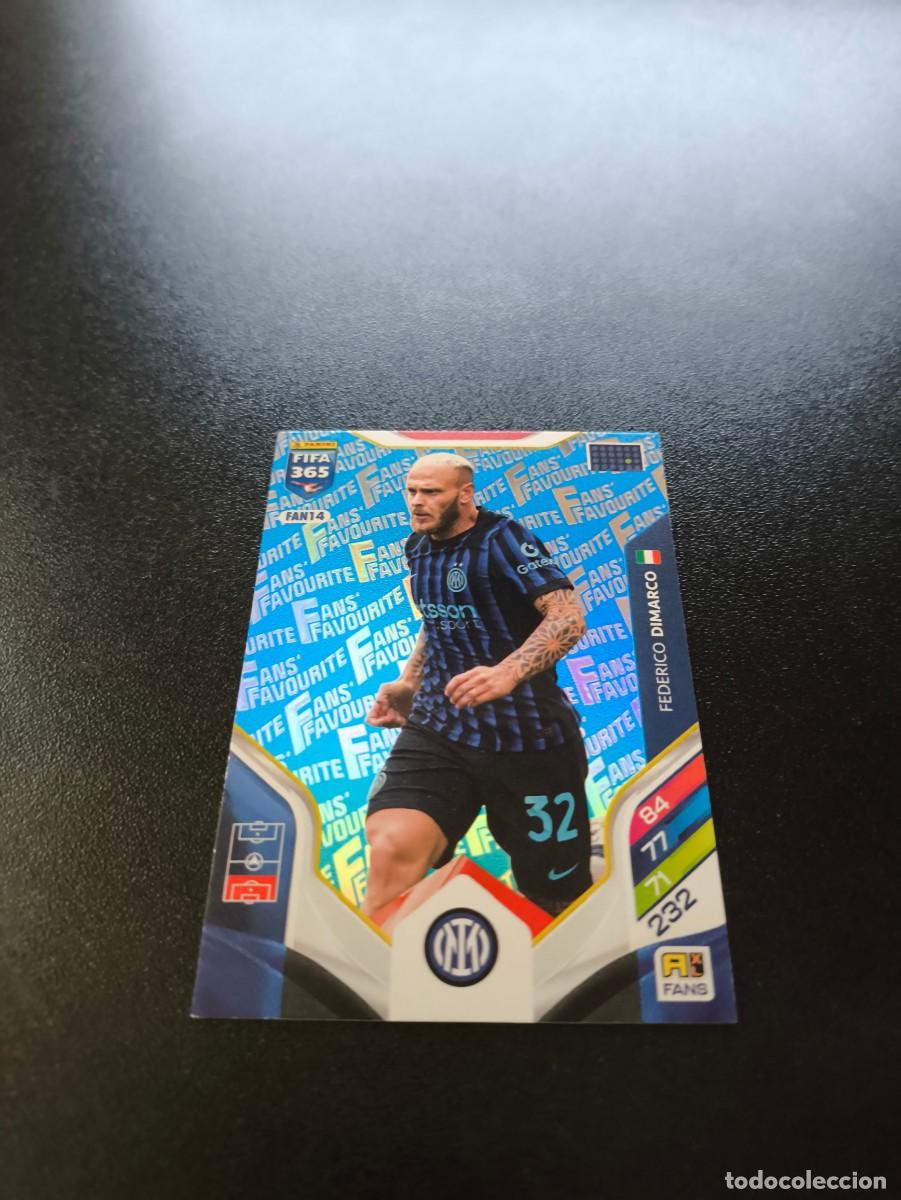 Cromos de F&uacute;tbol: FAN14 Federico Dimarco BLUE INTER MILAN FANS FAVOURITE PANINI ADRENALYN FIFA 365 2025 2026 NO LIGA