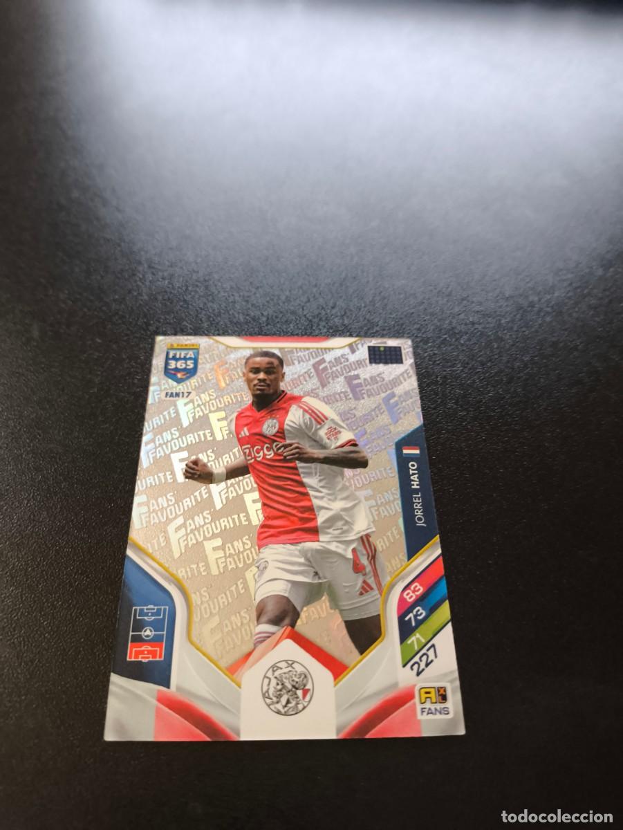 Cromos de F&uacute;tbol: FAN17 Jorrel Hato PLATA AJAX AMSTERDAM FANS FAVOURITE PANINI ADRENALYN FIFA 365 2025 2026 NO LIGA