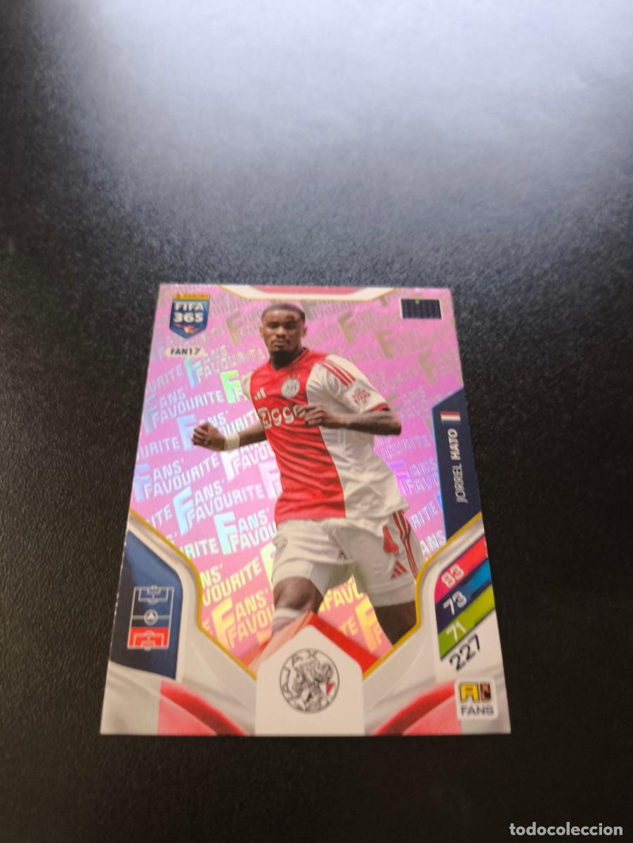 Cromos de F&uacute;tbol: FAN17 Jorrel Hato PINK ROSA AJAX AMSTERDAM FANS FAVOURITE PANINI ADRENALYN FIFA 365 2025 2026 N LIGA