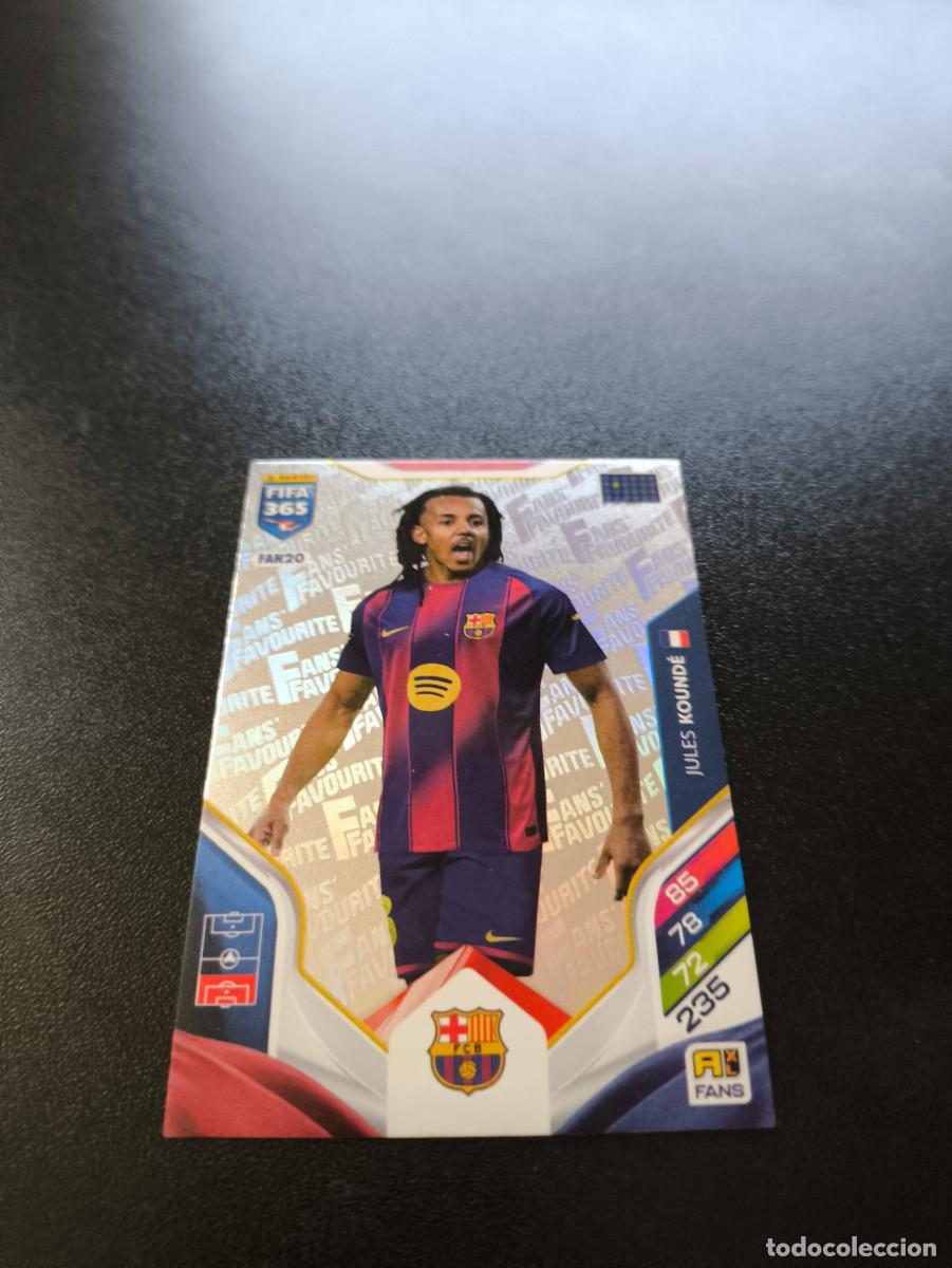 Cromos de F&uacute;tbol: FAN20 Jules Kound&eacute; PLATA BARCELONA FANS FAVOURITE PANINI ADRENALYN FIFA 365 2025 2026 N LIGA ESTE