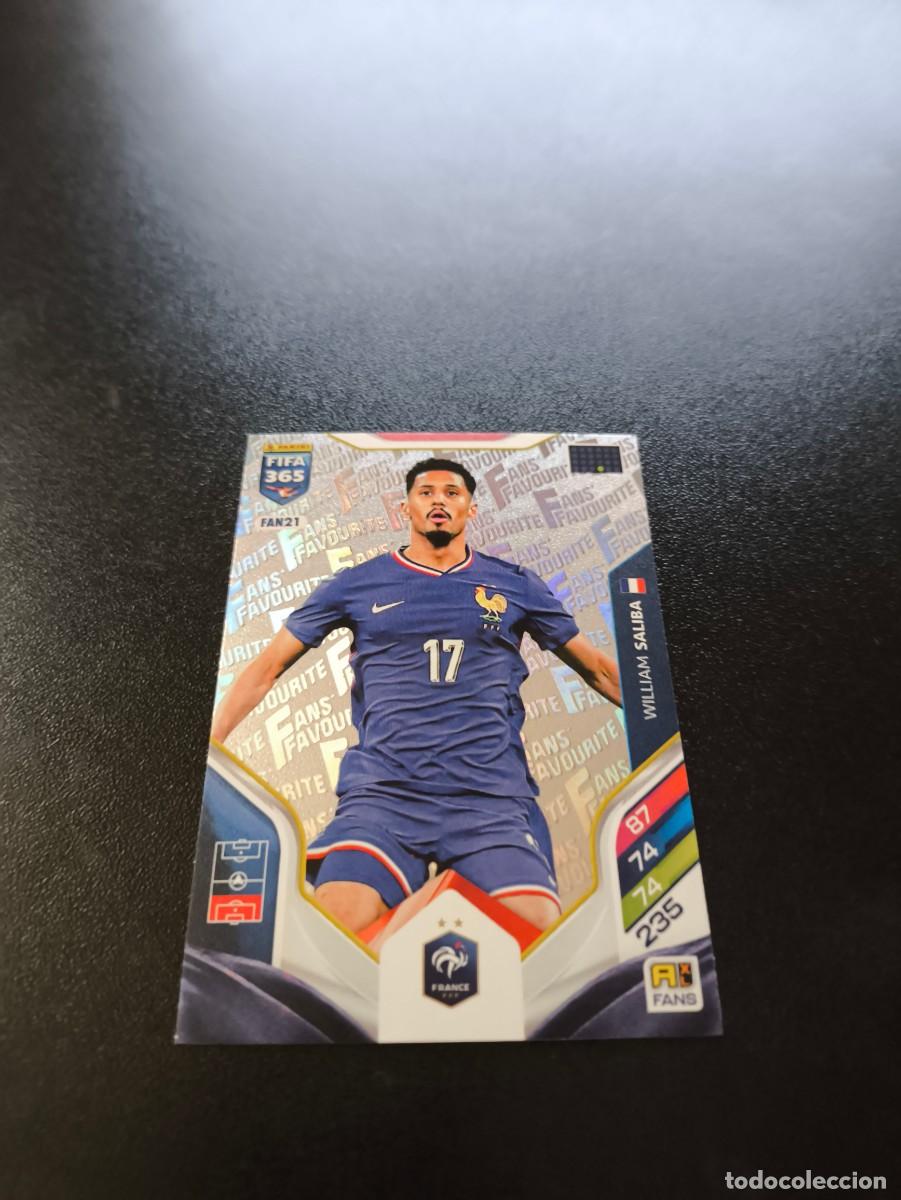 Cromos de F&uacute;tbol: FAN21 William Saliba PLATA FRANCIA FANS FAVOURITE PANINI ADRENALYN FIFA 365 2025 2026 LIGA ESTE