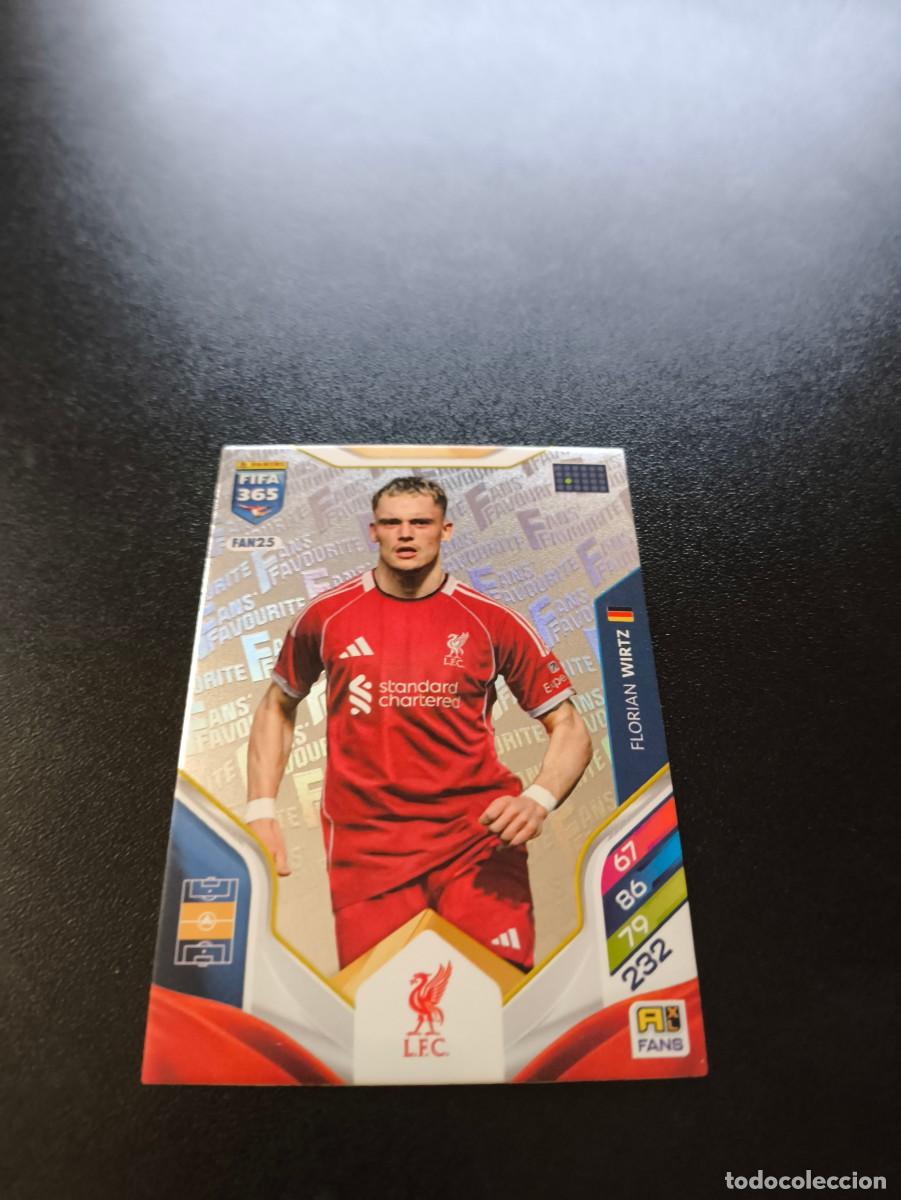 Cromos de F&uacute;tbol: FAN25 Florian Wirtz PLATA LIVERPOOL FANS FAVOURITE PANINI ADRENALYN FIFA 365 2025 2026 NO LIGA ESTE