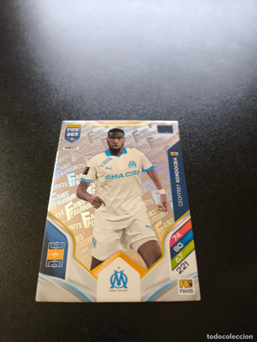 Cromos de F&uacute;tbol: FAN27 Geoffrey Kondogbia PLATA MARSELLA FANS FAVOURITE PANINI ADRENALYN FIFA 365 2025 2026 LIGA ESTE