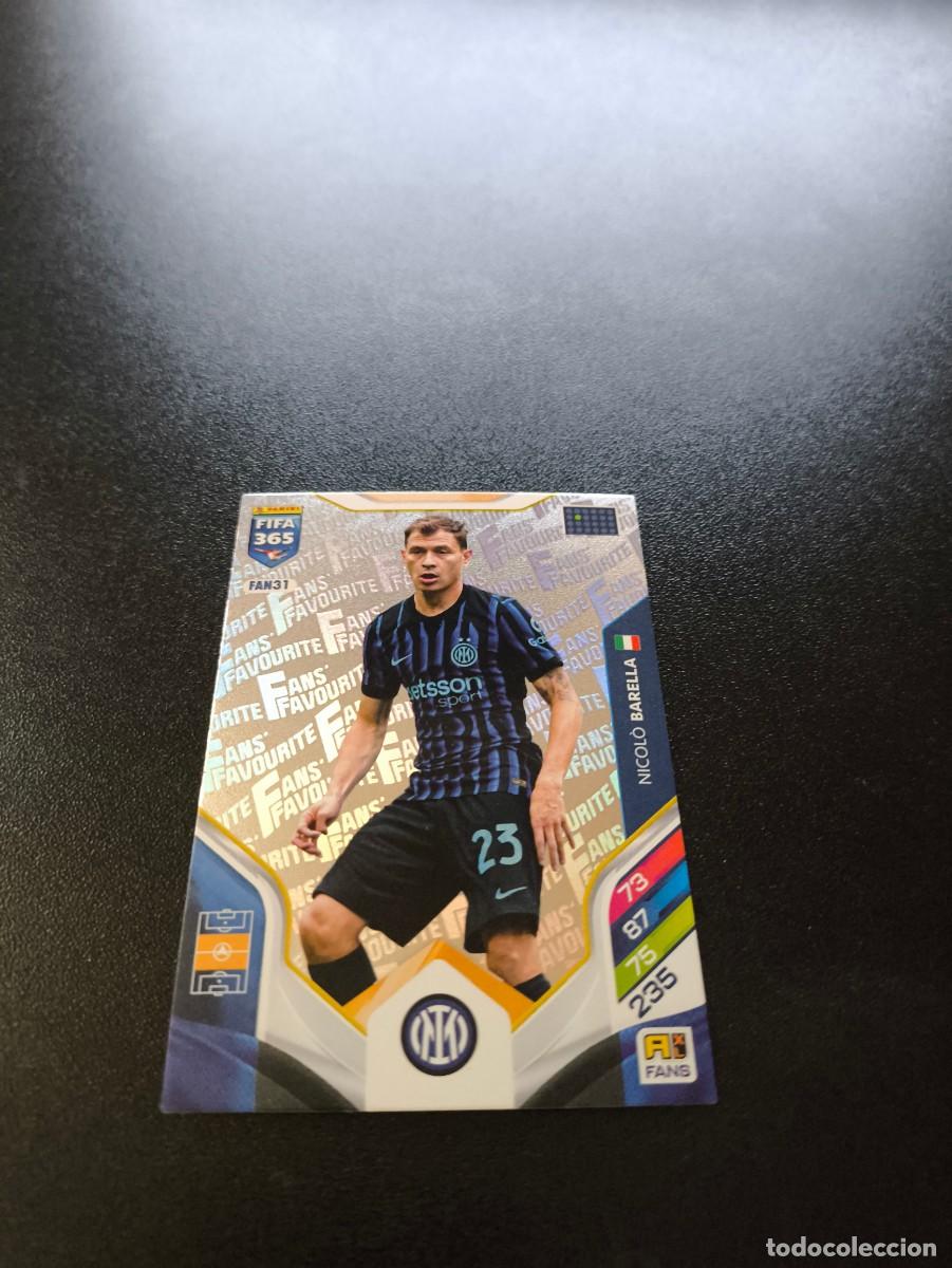 Cromos de F&uacute;tbol: FAN31 Nicol&ograve; Barella INTER MILAN PLATA FANS FAVOURITE PANINI ADRENALYN FIFA 365 2025 2026 LIGA