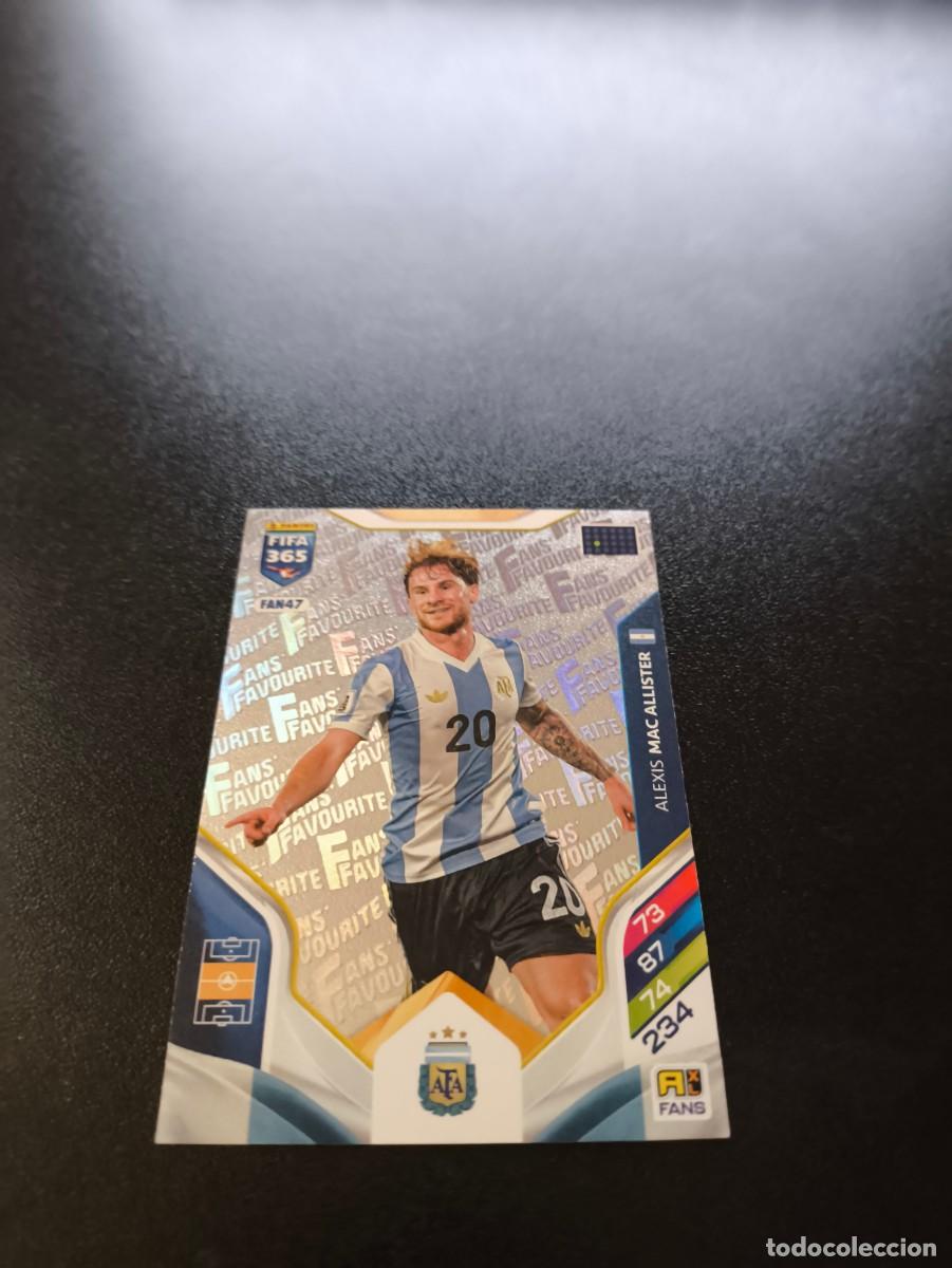 Cromos de F&uacute;tbol: FAN47 Alexis Mac Allister ARGENTINA PLATA FANS FAVOURITE PANINI ADRENALYN FIFA 365 2025 2026 LIGA
