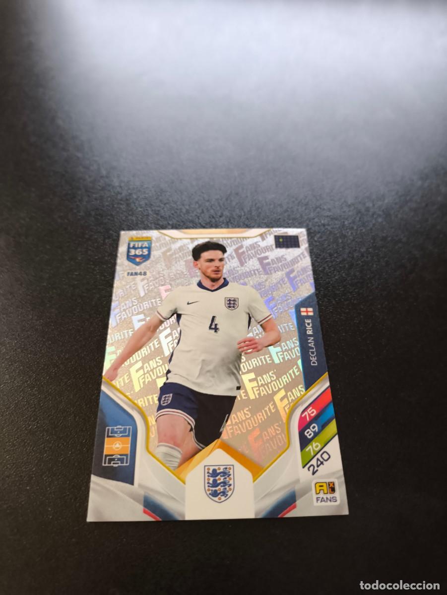 Cromos de F&uacute;tbol: FAN48 Declan Rice INGLATERRA PLATA FANS FAVOURITE PANINI ADRENALYN FIFA 365 2025 2026 LIGA