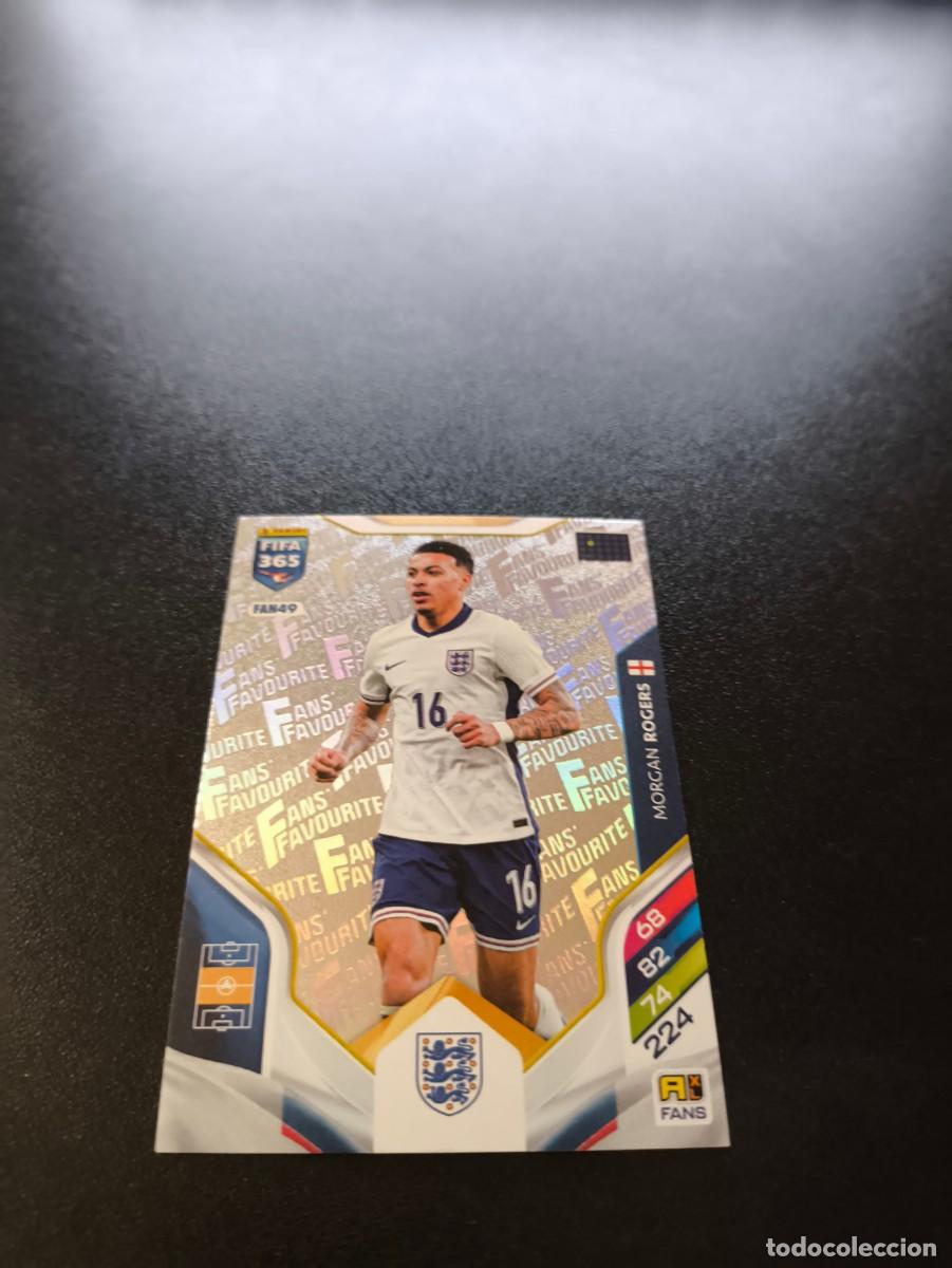 Cromos de F&uacute;tbol: FAN49 Morgan Rogers INGLATERRA PLATA FANS FAVOURITE PANINI ADRENALYN FIFA 365 2025 2026 LIGA