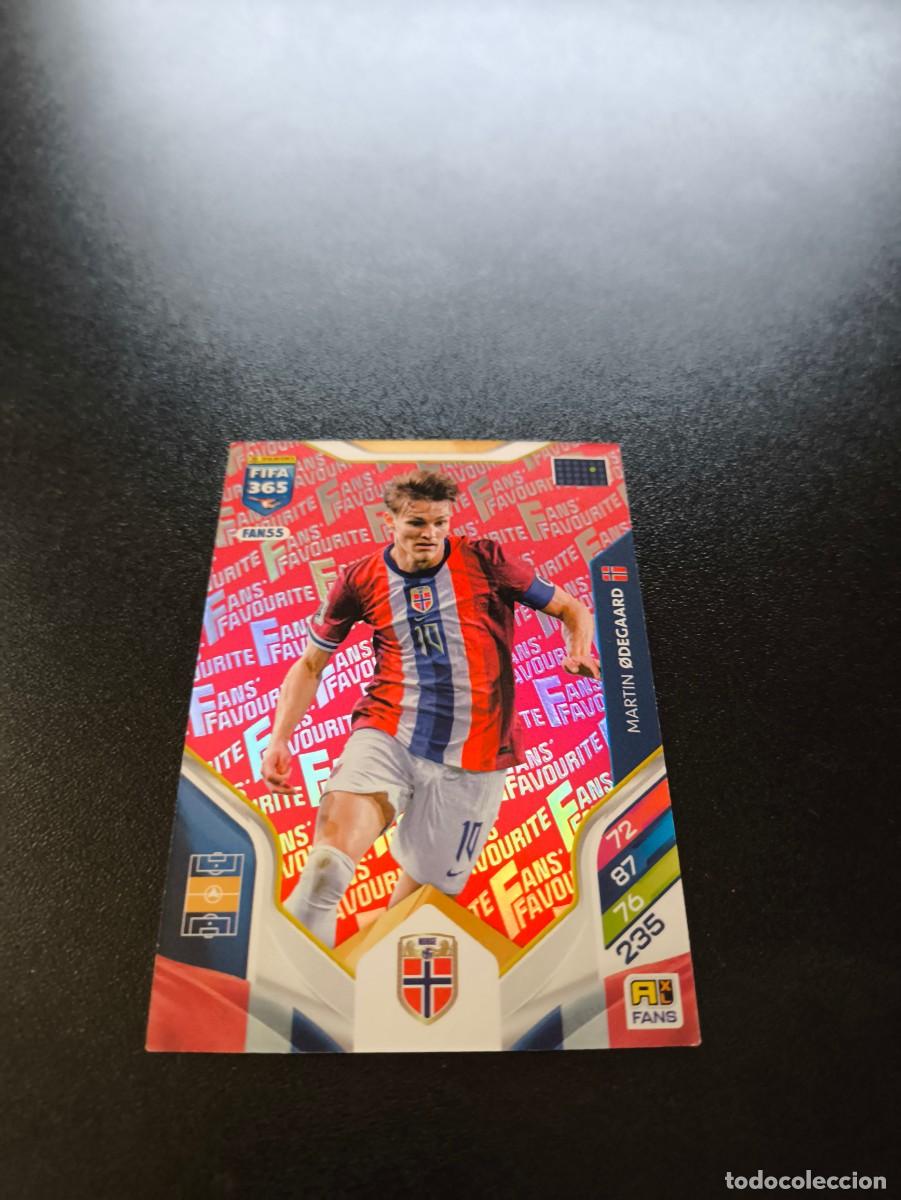 Cromos de F&uacute;tbol: FAN55 Martin &Oslash;degaard NORUEGA RED ROJO FANS FAVOURITE PANINI ADRENALYN FIFA 365 2025 2026 LIGA