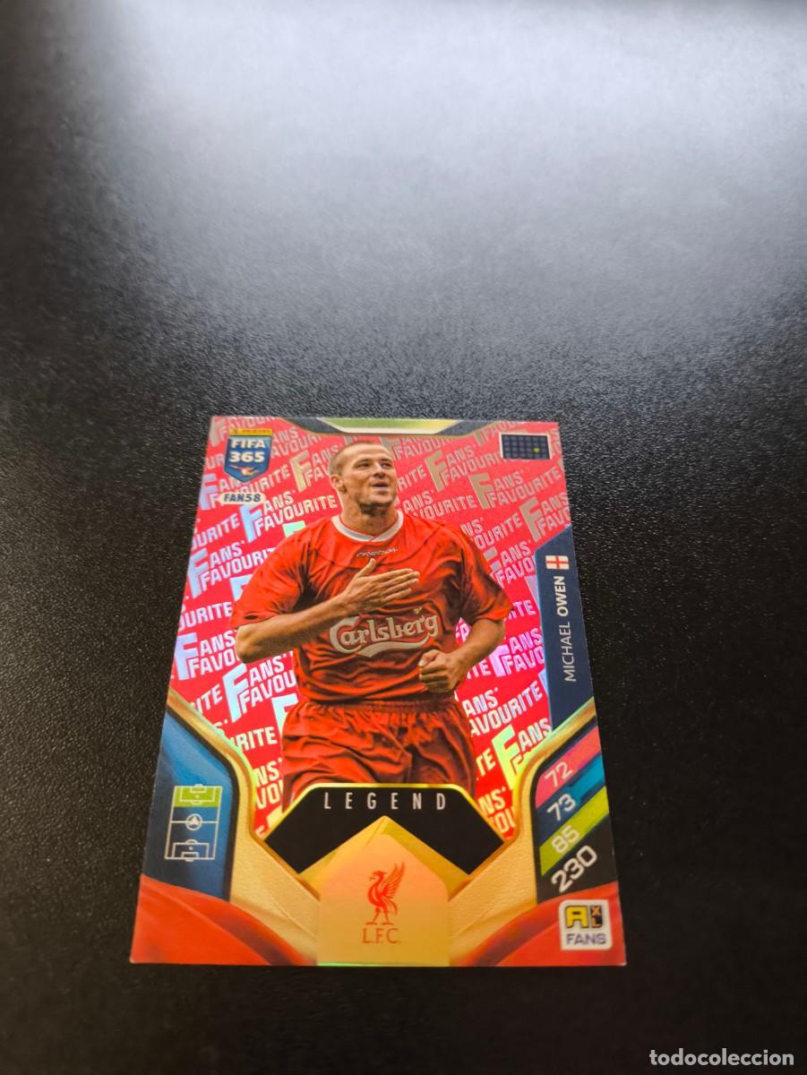 Cromos de F&uacute;tbol: FAN58 Michael Owen LIVERPOOL ROJO RED FANS FAVOURITE PANINI ADRENALYN FIFA 365 2025 2026 LIGA