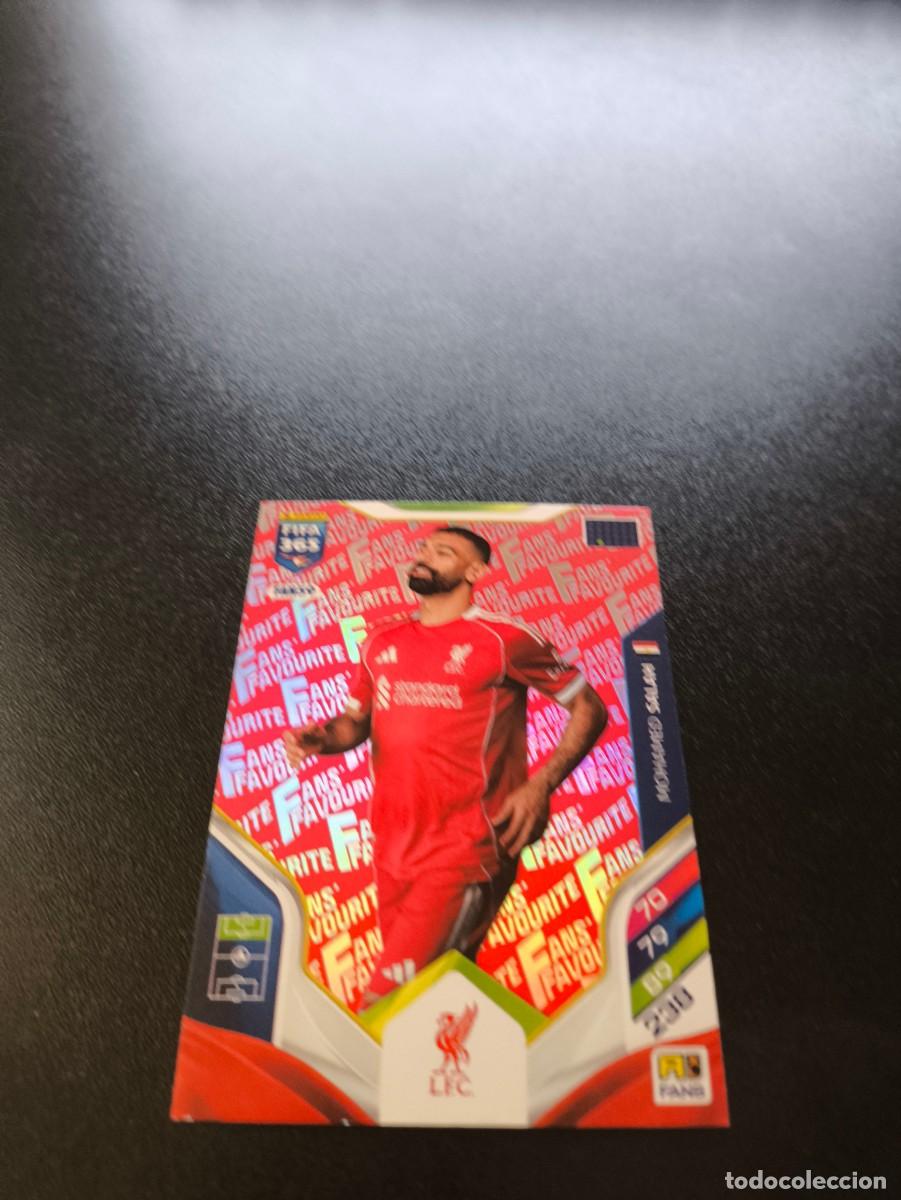 Cromos de F&uacute;tbol: FAN59 Mohamed Salah LIVERPOOL RED ROJO FANS FAVOURITE PANINI ADRENALYN FIFA 365 2025 2026 LIGA