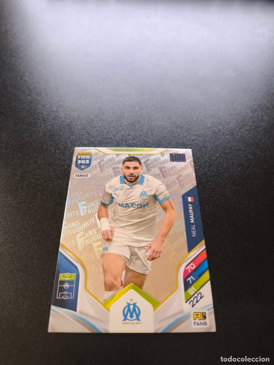 Cromos de F&uacute;tbol: FAN60 Neal Maupay MARSELLA PLATA FANS FAVOURITE PANINI ADRENALYN FIFA 365 2025 2026 LIGA