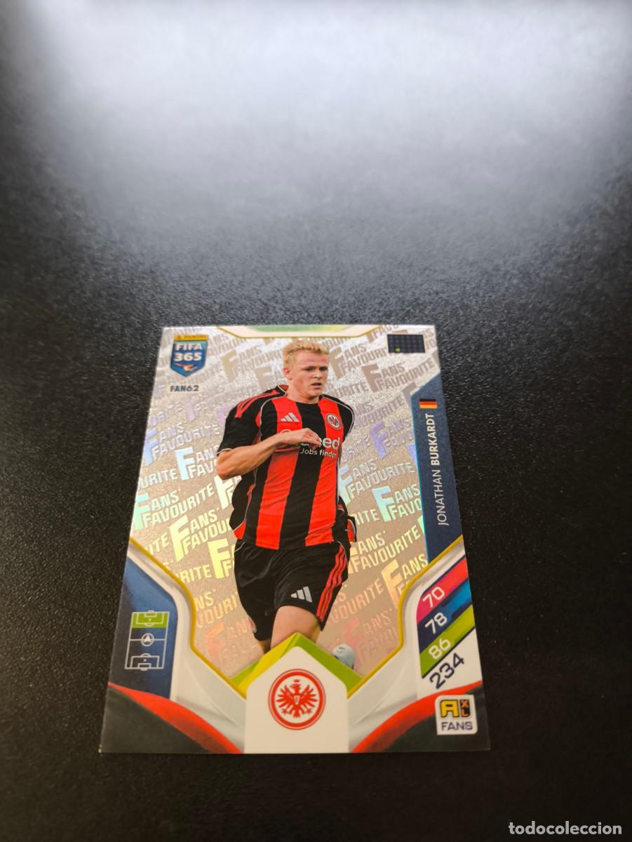 Cromos de F&uacute;tbol: FAN62 Jonathan Burkardt EINTRACHT PLATA FANS FAVOURITE PANINI ADRENALYN FIFA 365 2025 2026 LIGA