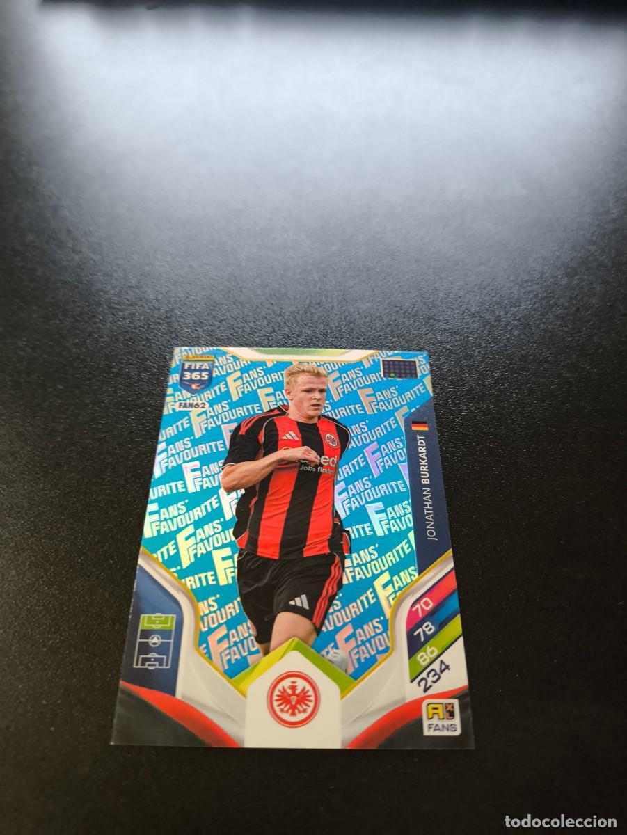 Cromos de F&uacute;tbol: FAN62 Jonathan Burkardt EINTRACHT BLUE AZUL FANS FAVOURITE PANINI ADRENALYN FIFA 365 2025 2026 LIGA