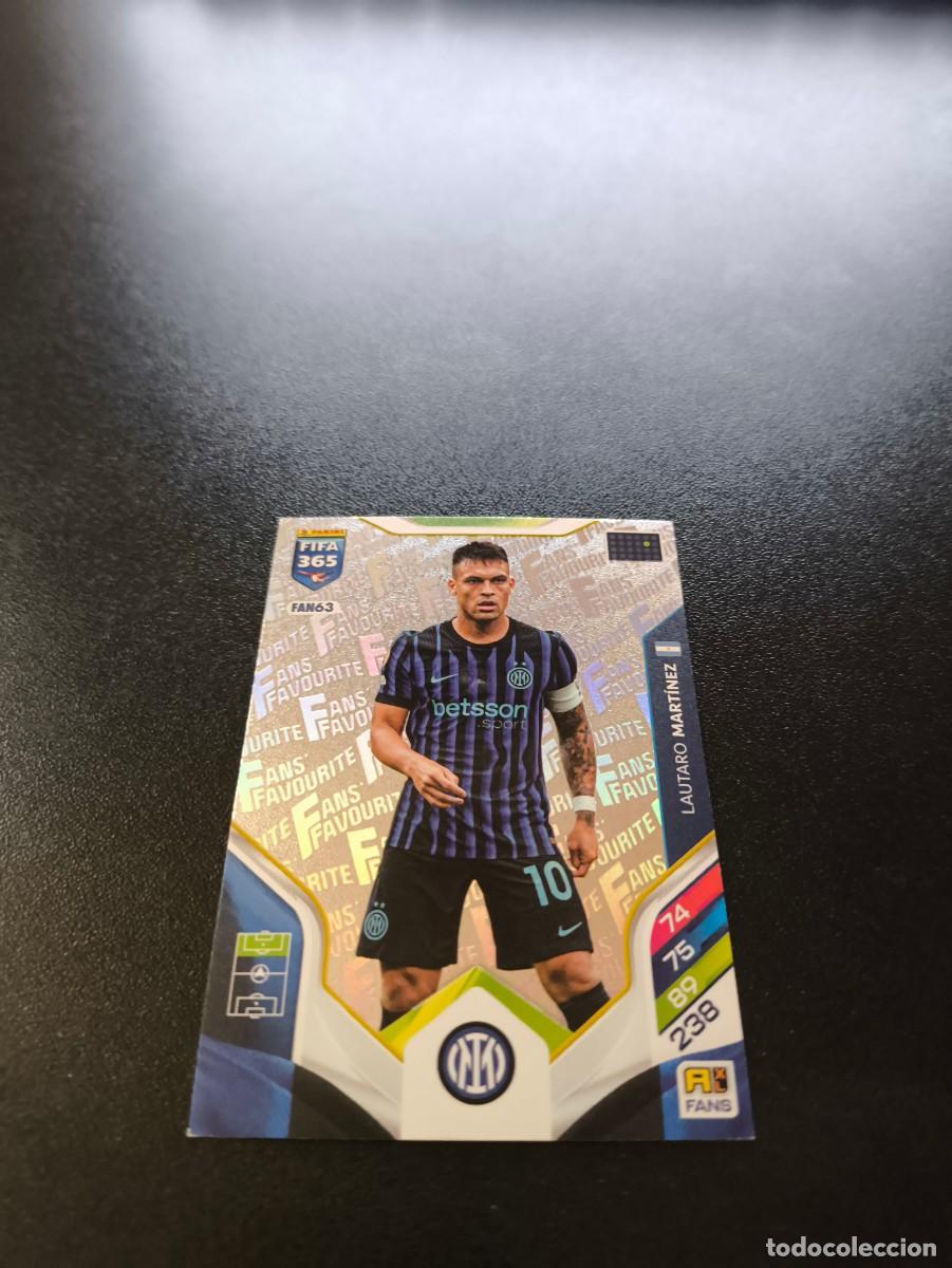 Cromos de F&uacute;tbol: FAN63 Lautaro Mart&iacute;nez INTER DE MILAN PLATA FANS FAVOURITE PANINI ADRENALYN FIFA 365 2025 2026 LIGA