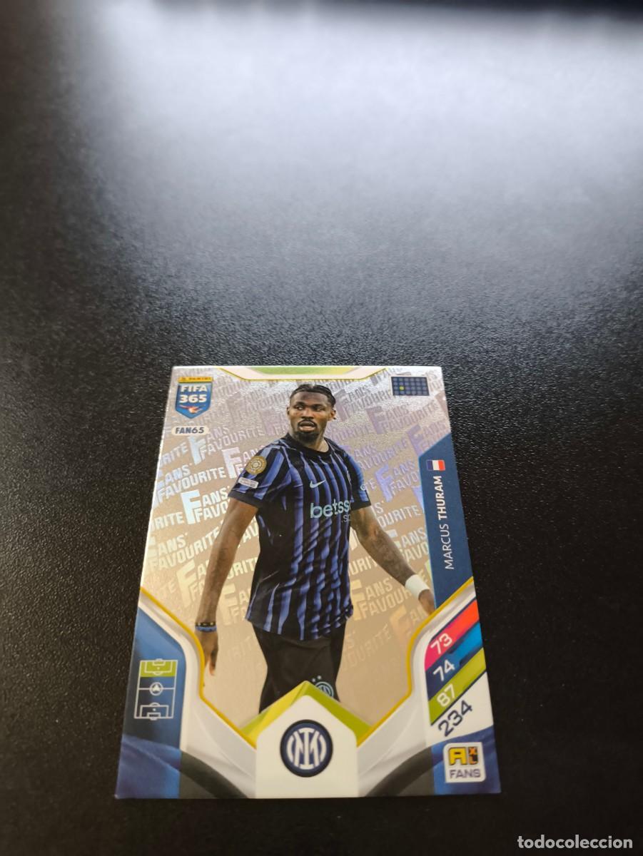 Cromos de F&uacute;tbol: FAN65 Marcus Thuram INTER DE MILAN PLATA FANS FAVOURITE PANINI ADRENALYN FIFA 365 2025 2026 LIGA