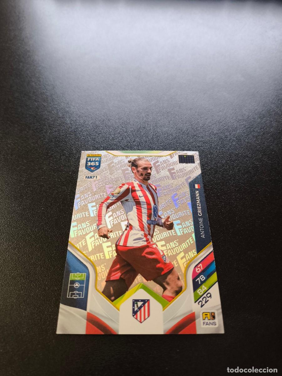 Cromos de F&uacute;tbol: FAN71 Antoine Griezmann PLAT ATLETICO MADRID FANS FAVOURITE PANINI ADRENALYN FIFA 365 2025 2026 LIGA