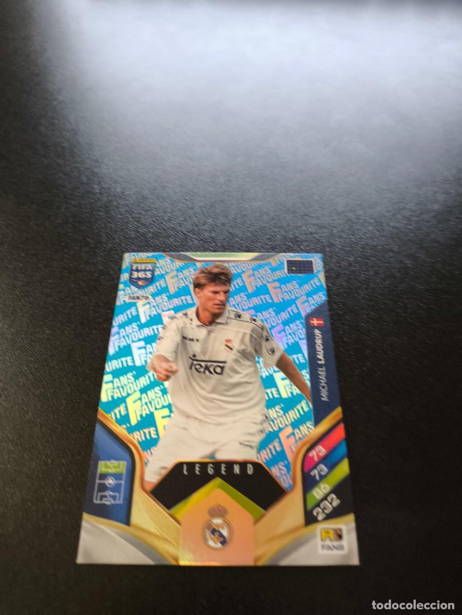 Cromos de F&uacute;tbol: FAN76 Michael Laudrup REAL MADRID BLUE AZUL FANS FAVOURITE PANINI ADRENALYN FIFA 365 2025 2026 LIGA