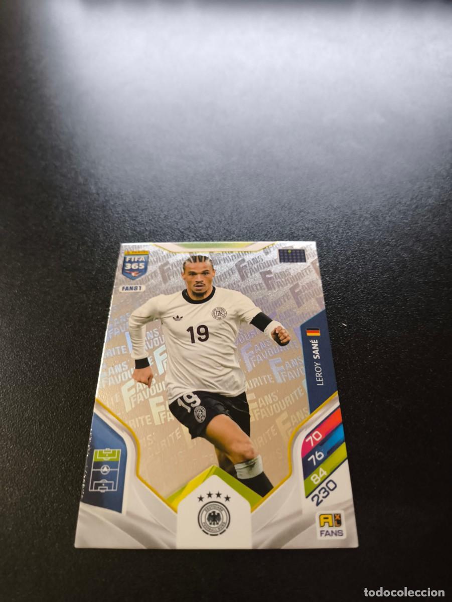 Cromos de F&uacute;tbol: FAN81 Leroy San&eacute; PLATA ALEMANIA FANS FAVOURITE PANINI ADRENALYN FIFA 365 2025 2026 LIGA