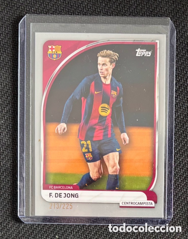 Cromos de F&uacute;tbol: FRENKIE DE JONG NUMERADA 213/225 FC BARCELONA