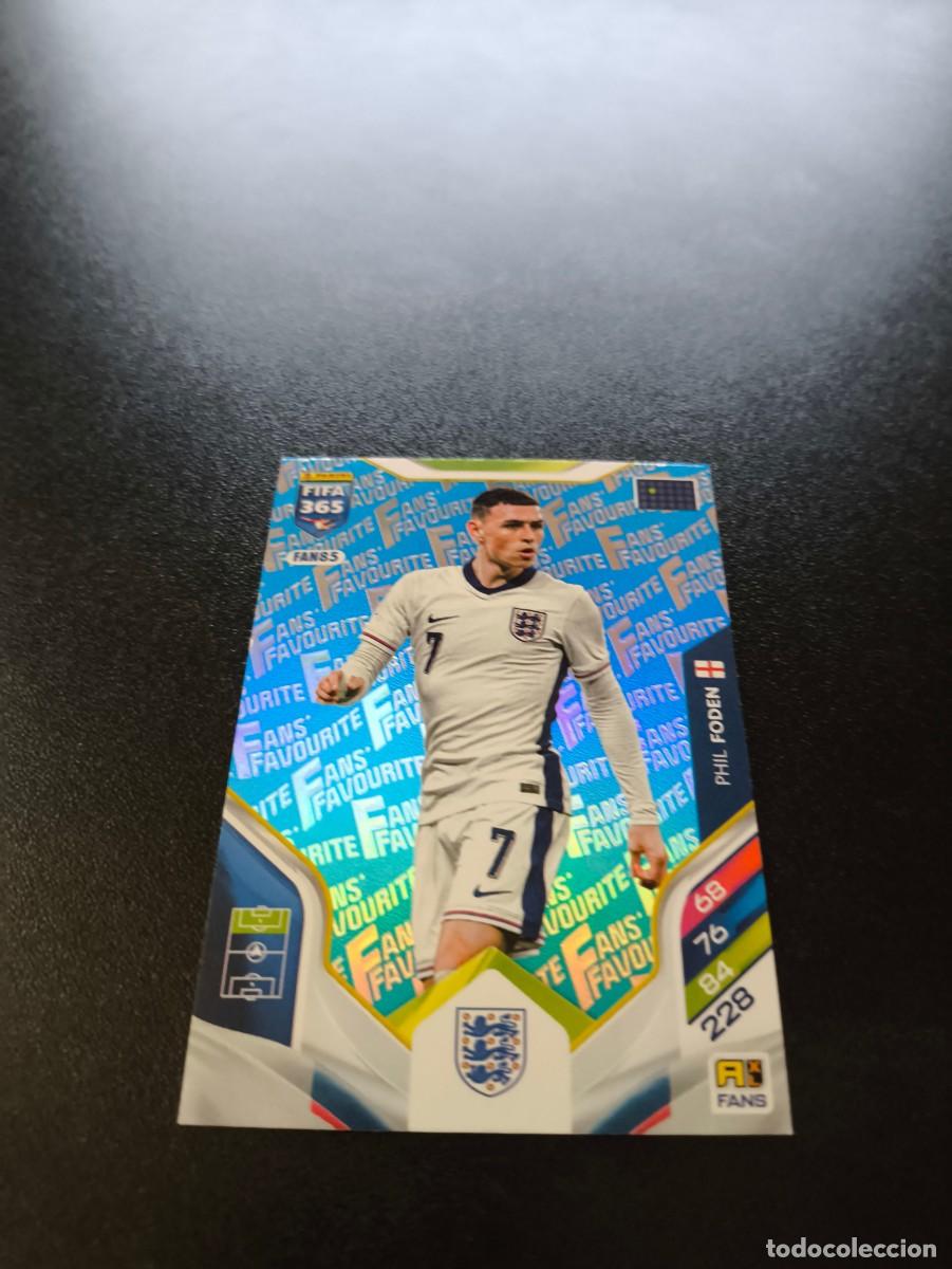 Cromos de F&uacute;tbol: FAN85 Phil Foden INGLATERRA BLUE AZUL FANS FAVOURITE PANINI ADRENALYN FIFA 365 2025 2026 LIGA