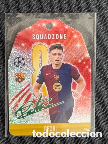 Cromos de F&uacute;tbol: PEDRI Festive Edition Squadzone FC Barcelona