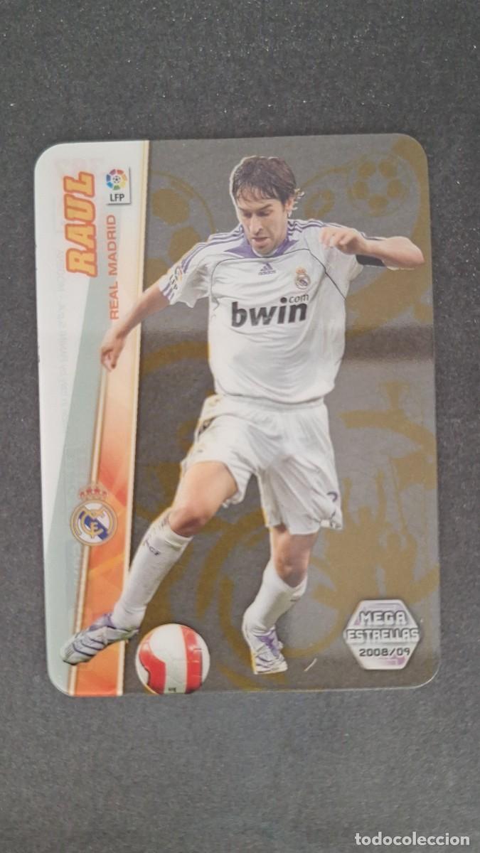 Cromos de F&uacute;tbol: L1 RAUL REAL MADRID MEGA ESTRELLAS 387 PANINI MEGACRACKS 2008 2009 08 09