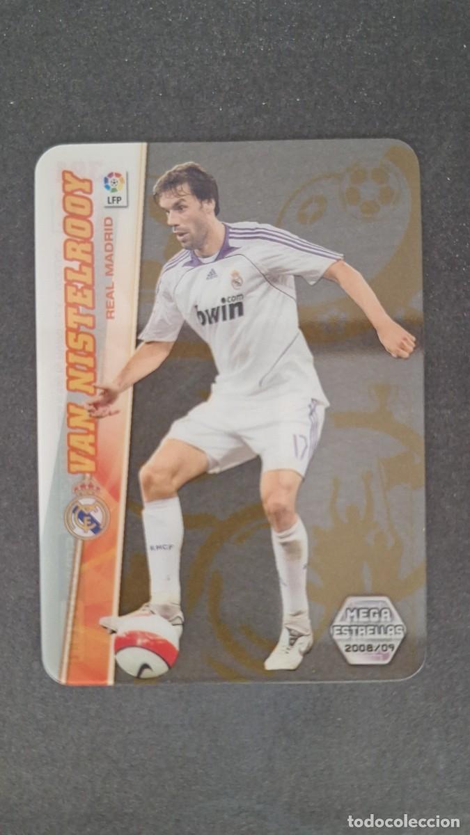 Cromos de F&uacute;tbol: L1 VAN NISTELROOY REAL MADRID MEGA ESTRELLAS 391 PANINI MEGACRACKS 2008 2009 08 09