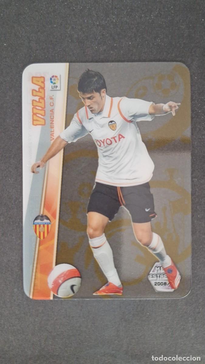 Cromos de F&uacute;tbol: L1 VILLA VALENCIA C. F. MEGA ESTRELLAS 394 PANINI MEGACRACKS 2008 2009 08 09