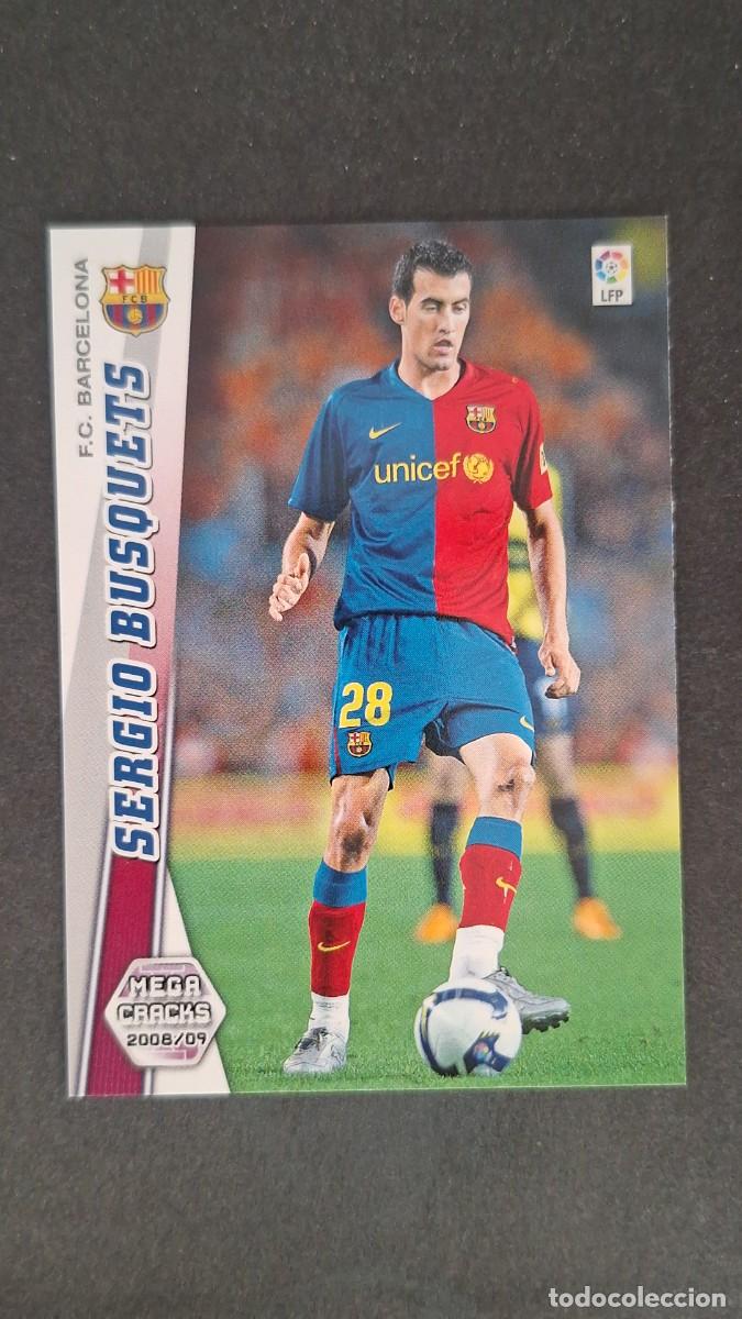 Cromos de F&uacute;tbol: L1 SERGIO BUSQUETS F. C. BARCELONA NUEVA FICHA 68 BIS PANINI MEGACRACKS 2008 2009 08 09