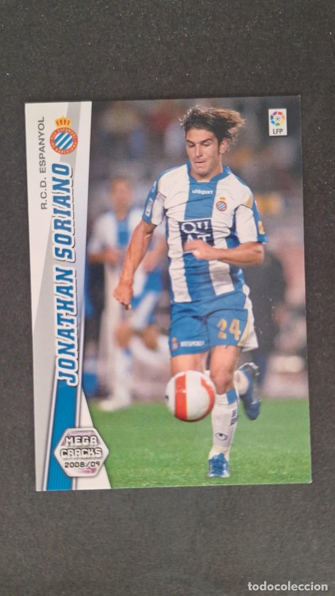 Cromos de F&uacute;tbol: L1 JONATHAN SORIANO R. C. D. ESPA&Ntilde;OL NUEVA FICHA 126 BIS PANINI MEGACRACKS 2008 2009 08 09