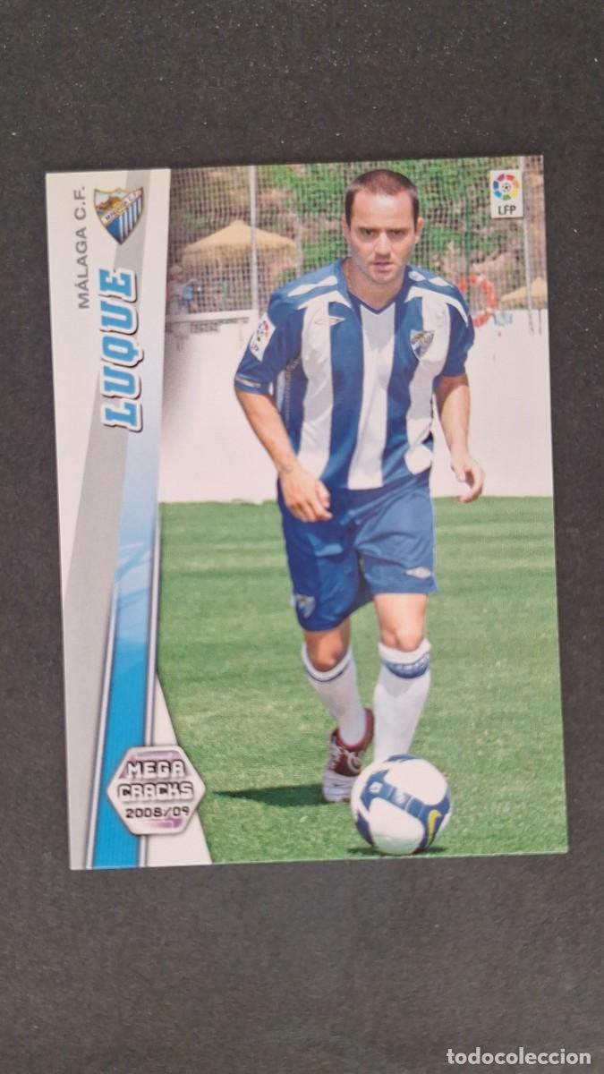 Cromos de F&uacute;tbol: L1 LUQUE MALAGA C. F. NUEVA FICHA 174 BIS PANINI MEGACRACKS 2008 2009 08 09